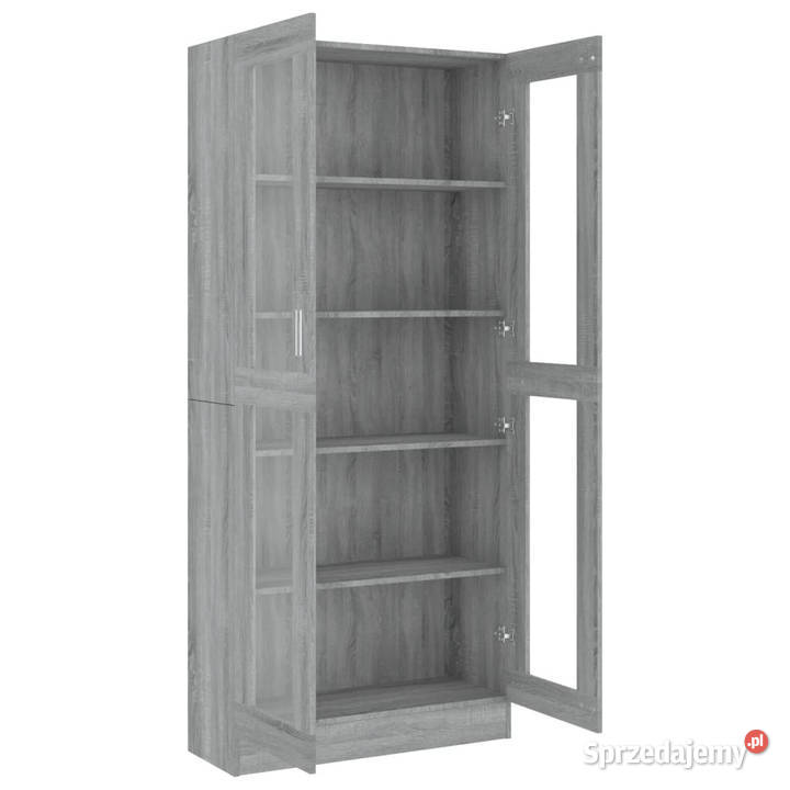 Witryna szary dąb sonoma 825x305x1855 WM815622 Kredensy i witryny sprzedam