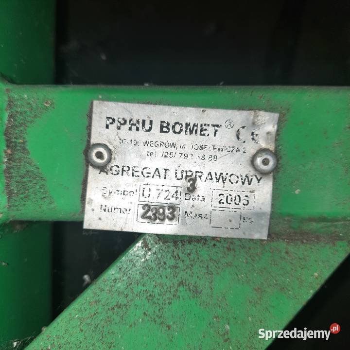 Agregat 21m Bomet U7243 Gołcza sprzedam