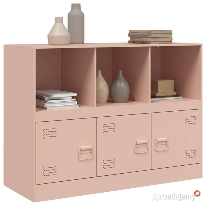 Szafka boczna różowa 99x39x73 stal WM841788 mazowieckie Warszawa