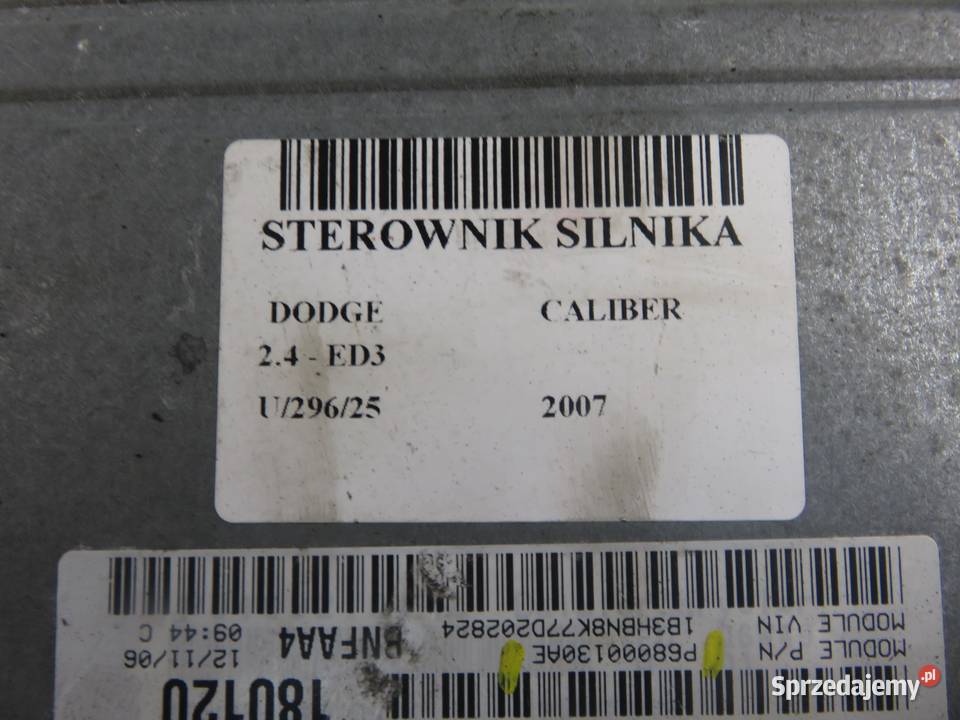 STEROWNIK DODGE CALIBER 24 DUAL VVT ED3 sprzedam