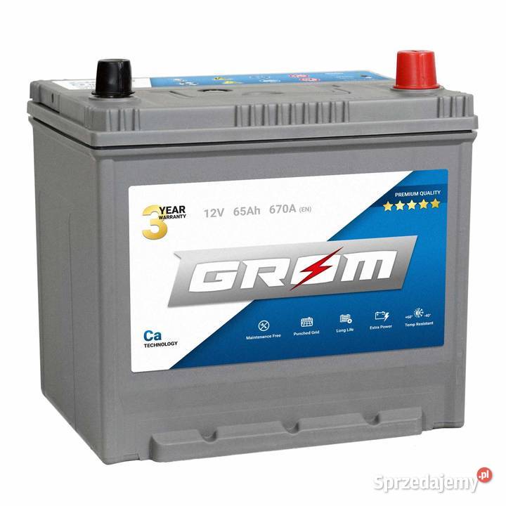 Akumulator GROM Premium 65Ah 520A EN Japan PRAWY PLUS DTR Warszawa ...