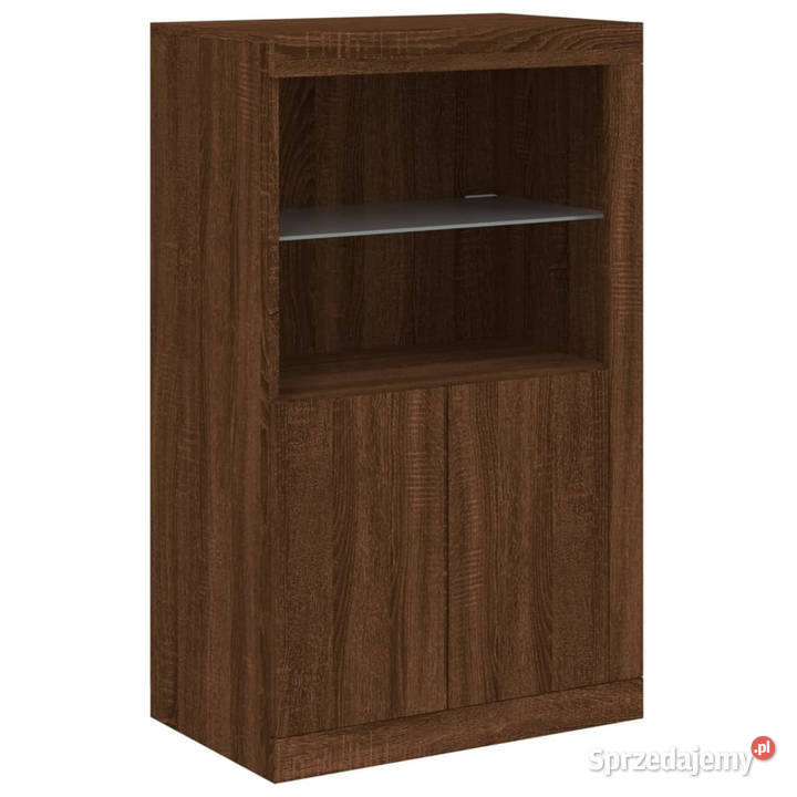 Szafka z oświetleniem LED brązowy dąb 162x37x100 Warszawa sprzedam
