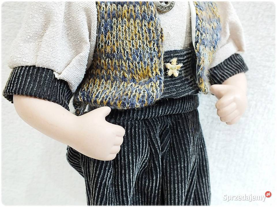 Porcelanowa stara Lalka Chłopiec Kolekcjonerska Żary