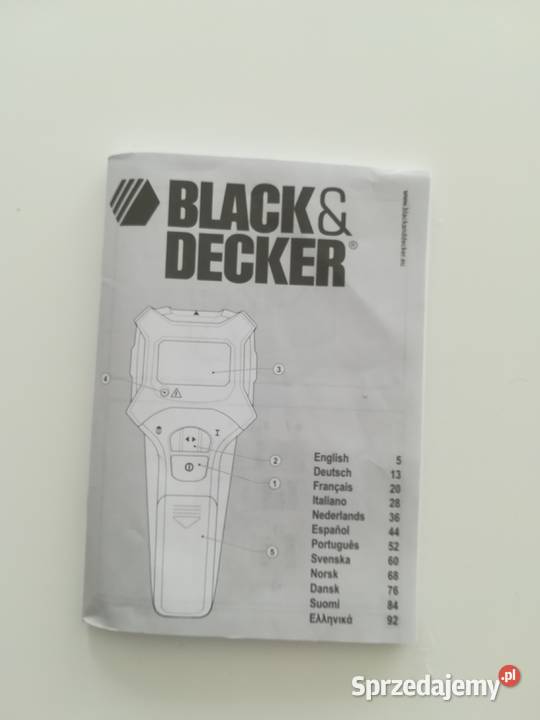wykrywacz metalu przewodów BLACKDECKER BDS303