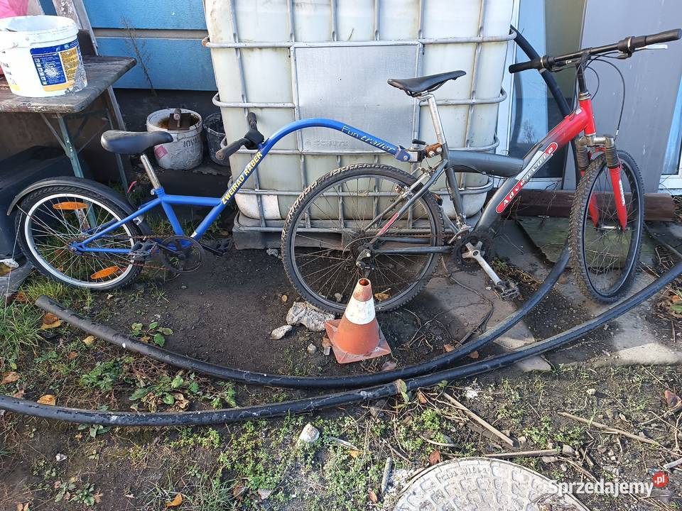 Rower z przyczepką do nauki jazdy dzieci śląskie