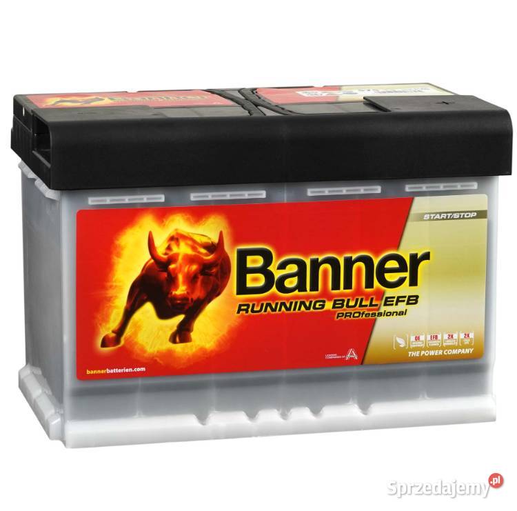 Akumulator 75Ah 700A Banner RUNNING BULL EFB Starogard Gdański sprzedam