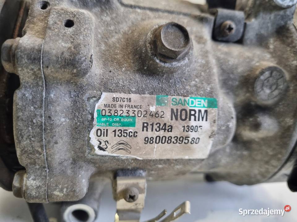 SPRĘŻARKA KLIMATYZACJI Peugeot 3008 16 HDI pompa