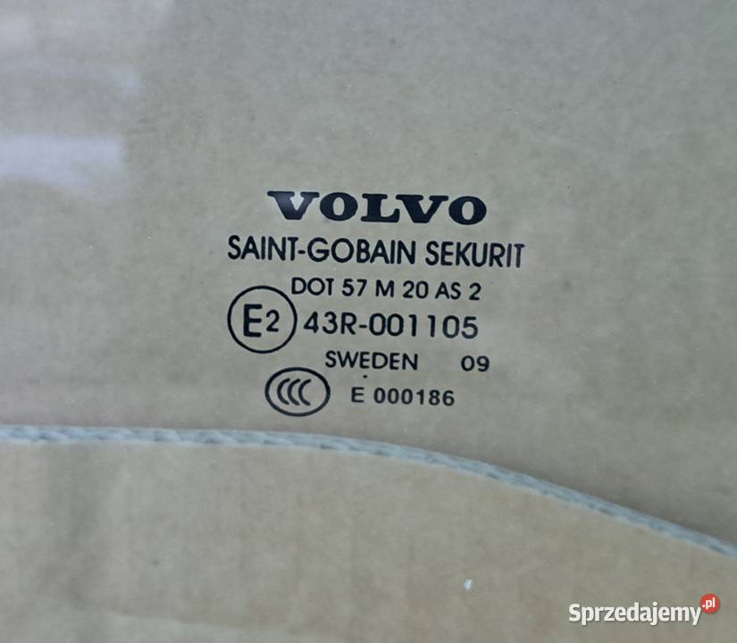 Szyba Lewy Tył Volvo V50 20032012 Oryginał Mielęcin