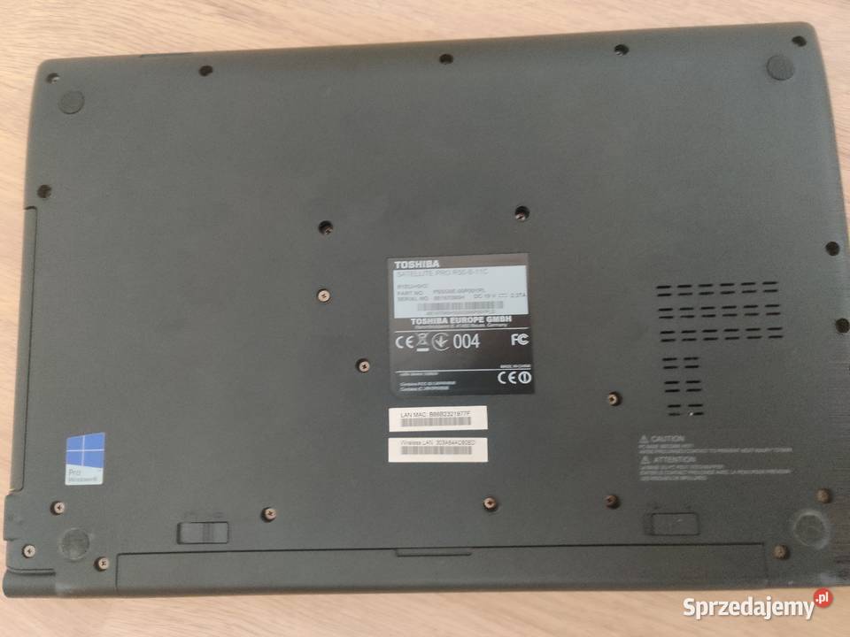 Laptop Toshiba satellite pro i3 4005U 4GB RAM