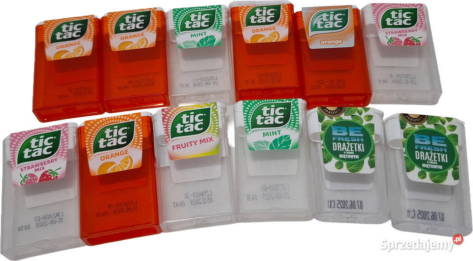 Pojemniki drażetkach Tic Tac 12 15x4x6 Kreatywne Czeladź sprzedam