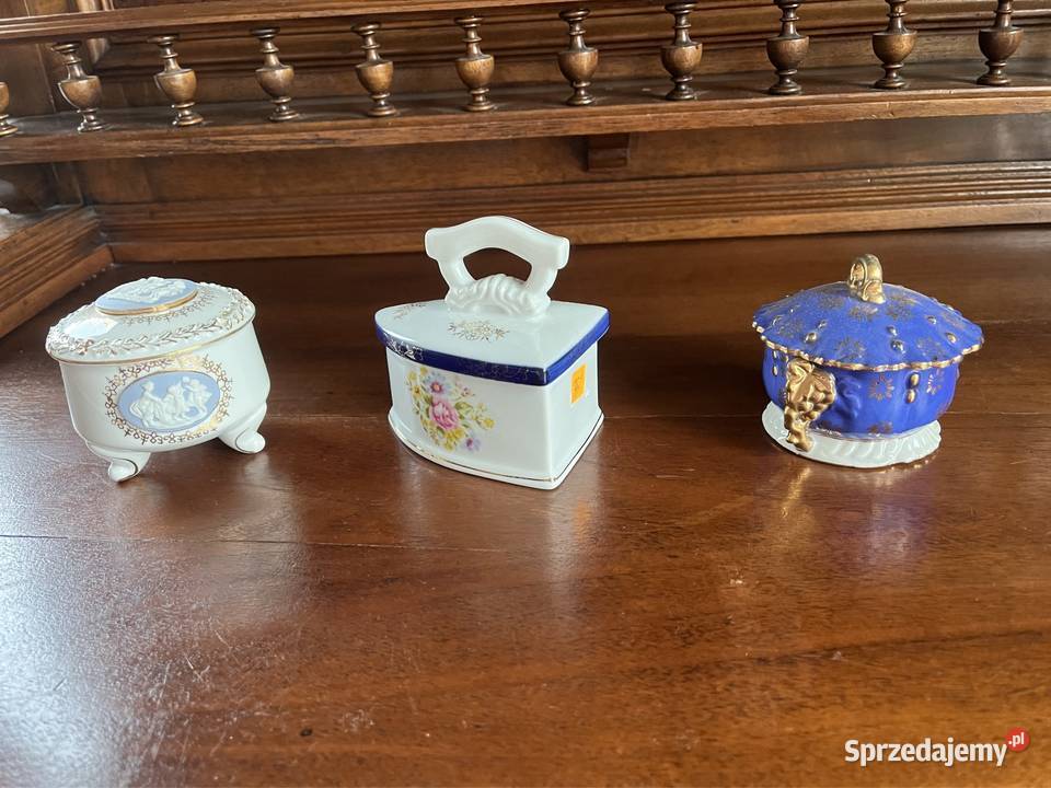 Puzderko szkatułka Kobalt Złoto Gdańsk