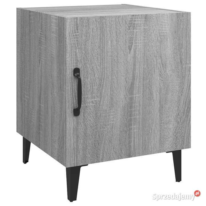 Szafki nocne 2 szary dąb sonoma materiał Warszawa