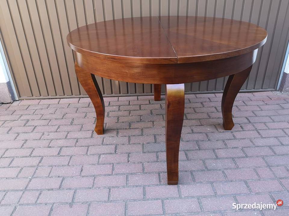 Stół Okrągły ArtDeco Orzech 120 Antyk Stary Swarzędz
