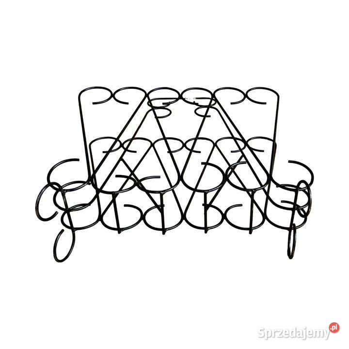 Ażurowy gazetnik z metaloplastyki Belgia lata 70 Warszawa