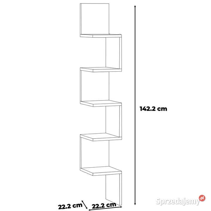 Regał Wiszący Na Książki Do Salonu Zigi 142.2cm warmińsko-mazurskie