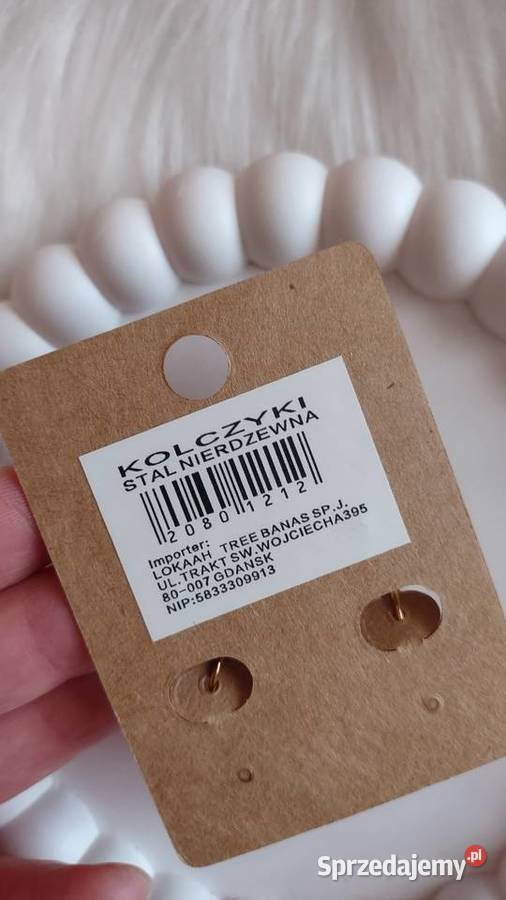 Kolczyki damskie stal nierdzewna evil eye Olkusz