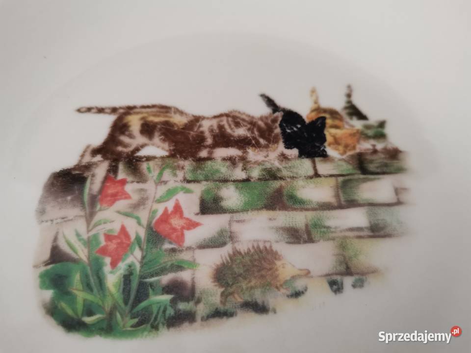 Stary bajkowy talerz porcelana dziecięca śląskie Katowice sprzedam