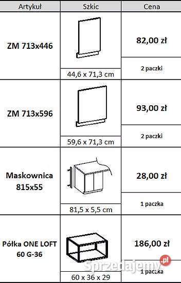 Duży zestaw mebli kuchennych 375x330x200 wysyłka Wrocław sprzedam