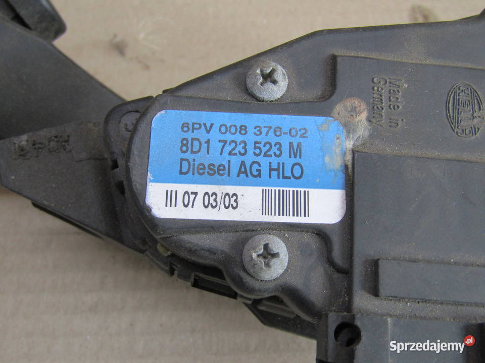 POTENCJOMETRPEDAŁ GAZU VW PASSAT B5 FL 19TDI Mysłaków sprzedam