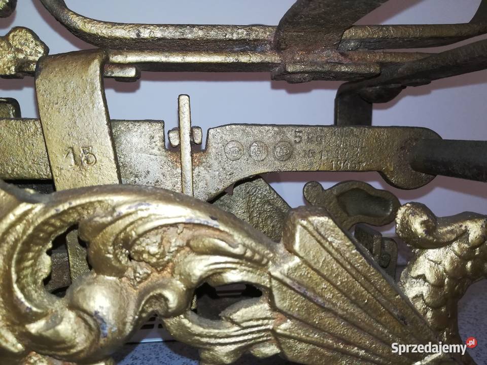 Stara waga szalkowa IDEAL LUBLIN SMOKI 1945