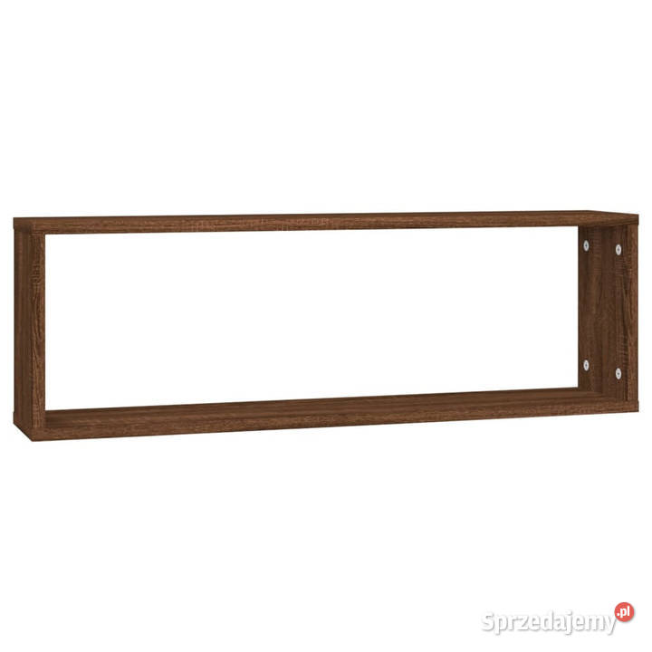 Półki ścienne 2 brązowy dąb 80x15x265 WM815921 Meble mazowieckie
