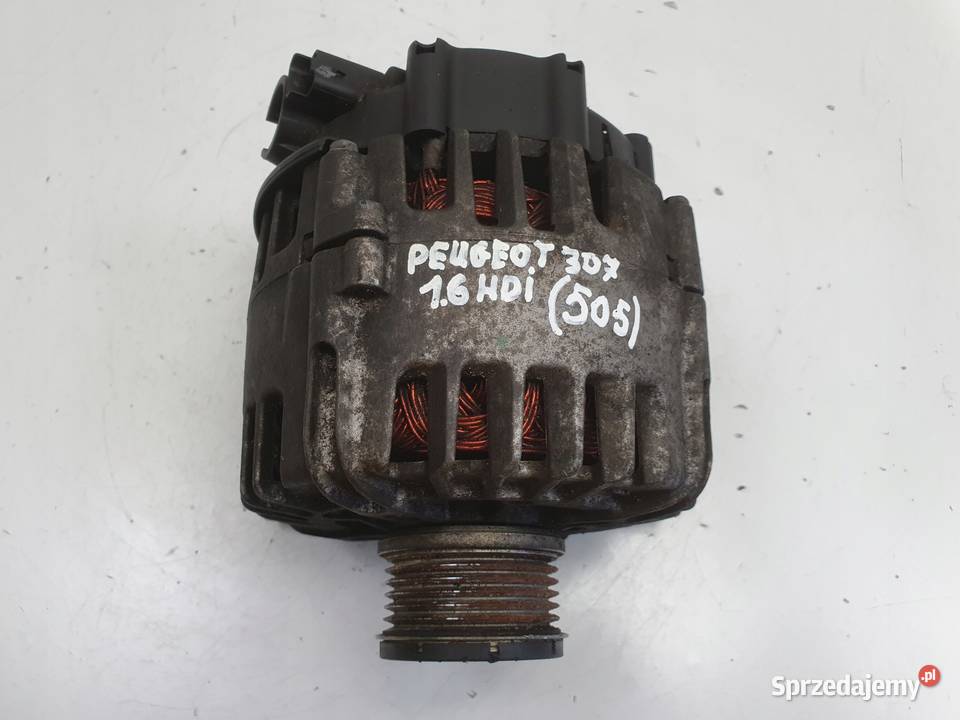ALTERNATOR Peugeot 308 I 16 HDI valeo 9678048880 Rudka