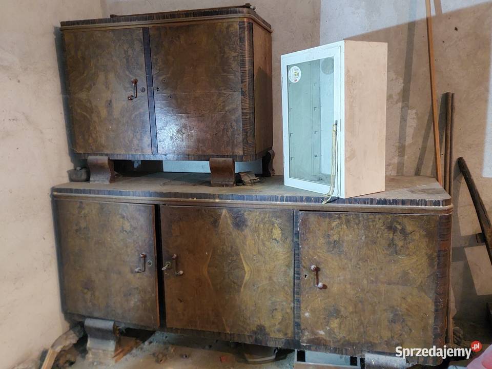 Komoda kpl Art deco lata 3040 xx w Orzech Komody Koziegłowy