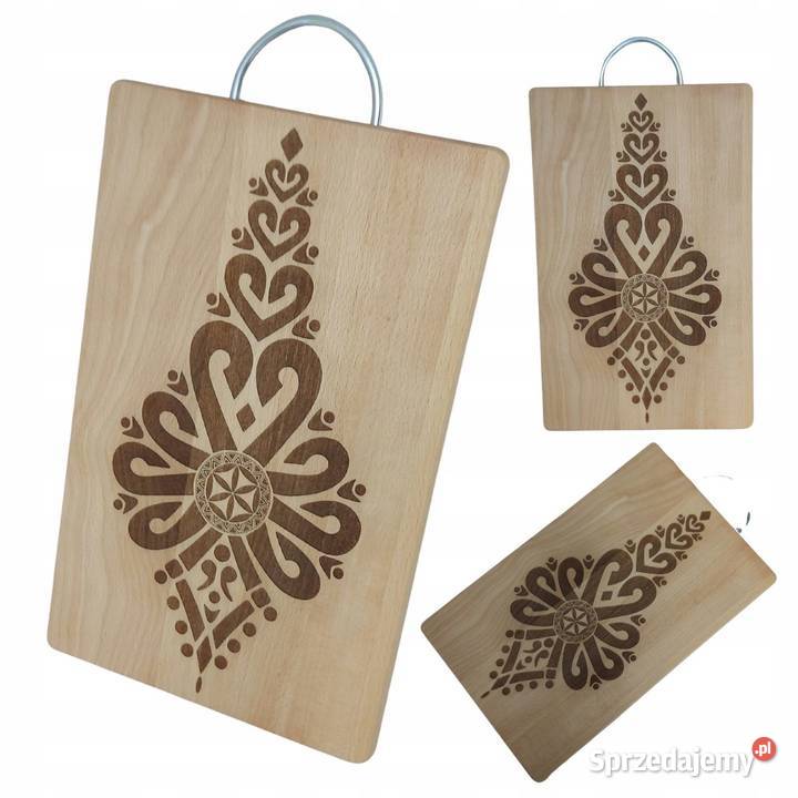 Deska Do Krojenia z Rączką Deseczka Drewniana z małopolskie Tworkowa