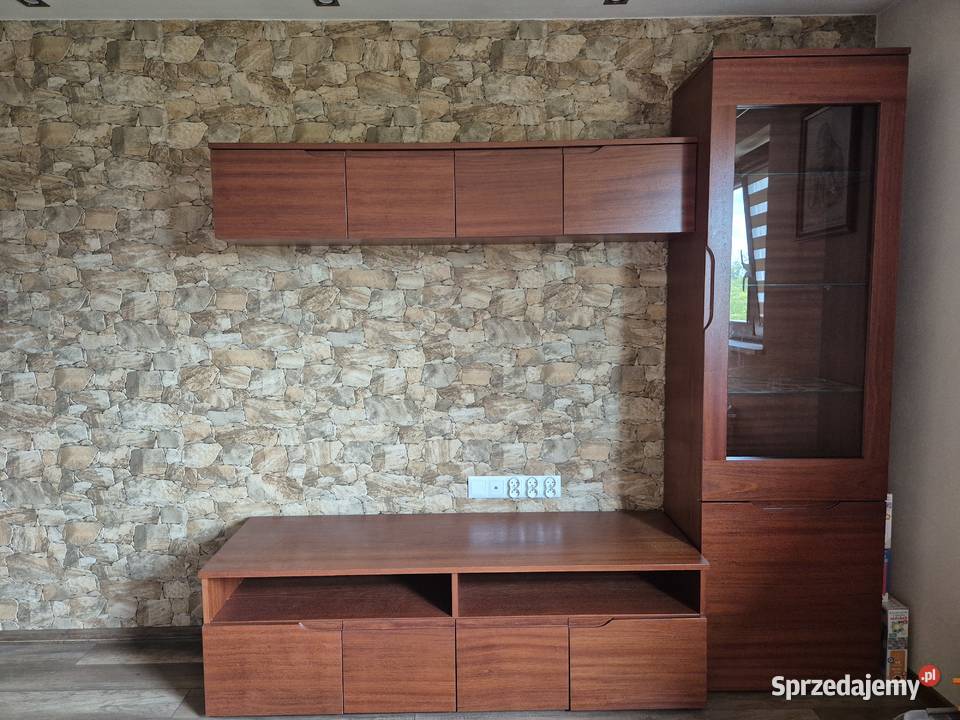 Meble zestaw 5x komoda rtv gablotka witryna Harklowa