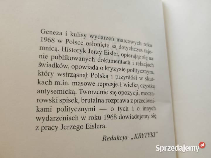 Marzec 1968 Jerzy Eisler