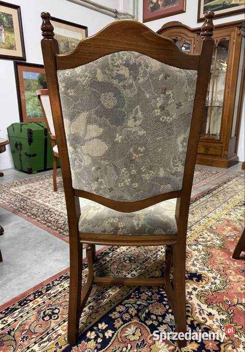 Drewniany stół rozkładany z dwoma wkładkami i Ełk