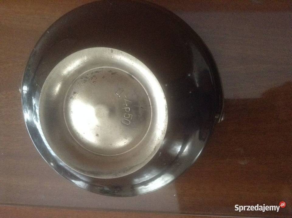 Stara cukiernica metalowa z ruchomym uchwytem Opole