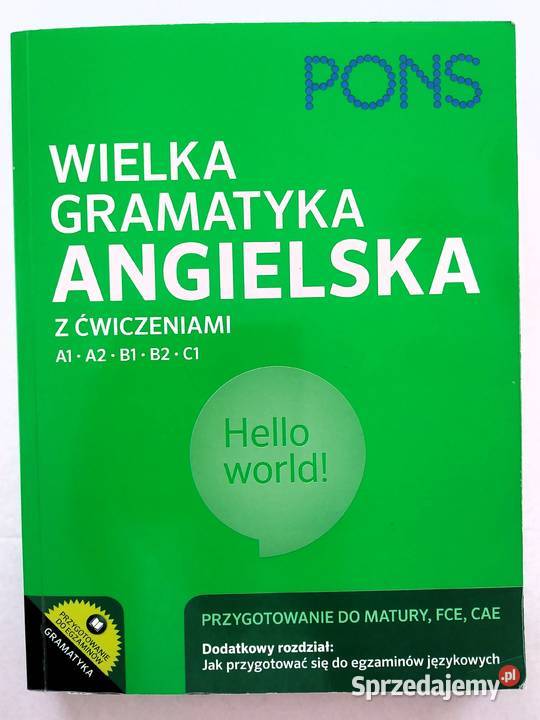 Wielka gramatyka angielska z ćwiczeniami A1 A2 Książki do nauki języka obcego Gdańsk