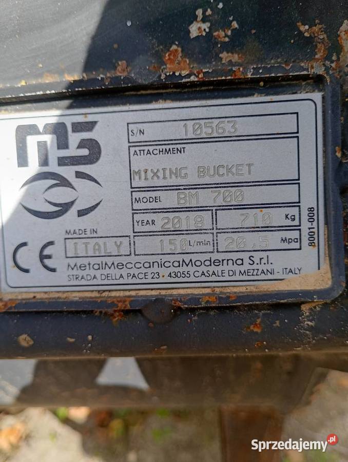 Łyżka mieszająca mieszalnik lubelskie Frampol