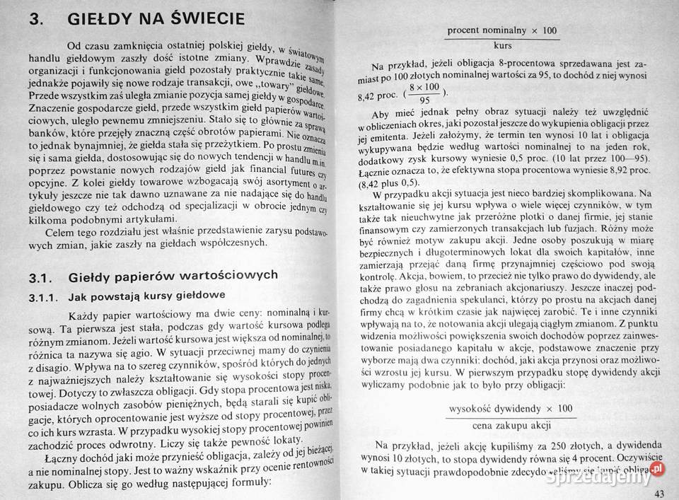 Giełdy Ryszard Czerniawski Chełm sprzedam