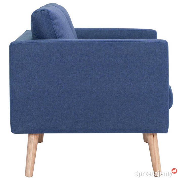 2osobowa sofa tapicerowana tkaniną niebieska Sofy i kanapy mazowieckie Warszawa
