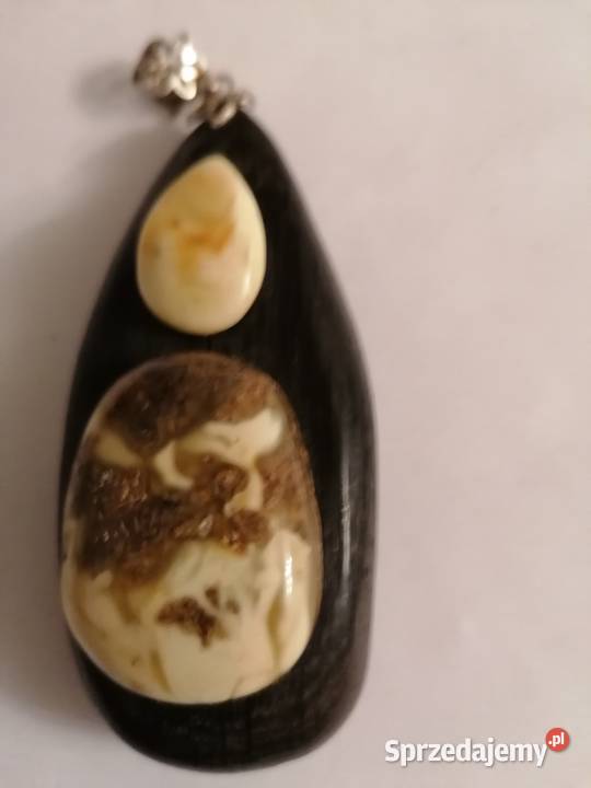 Wisior bursztyn czarny dąb podlaskie Białystok