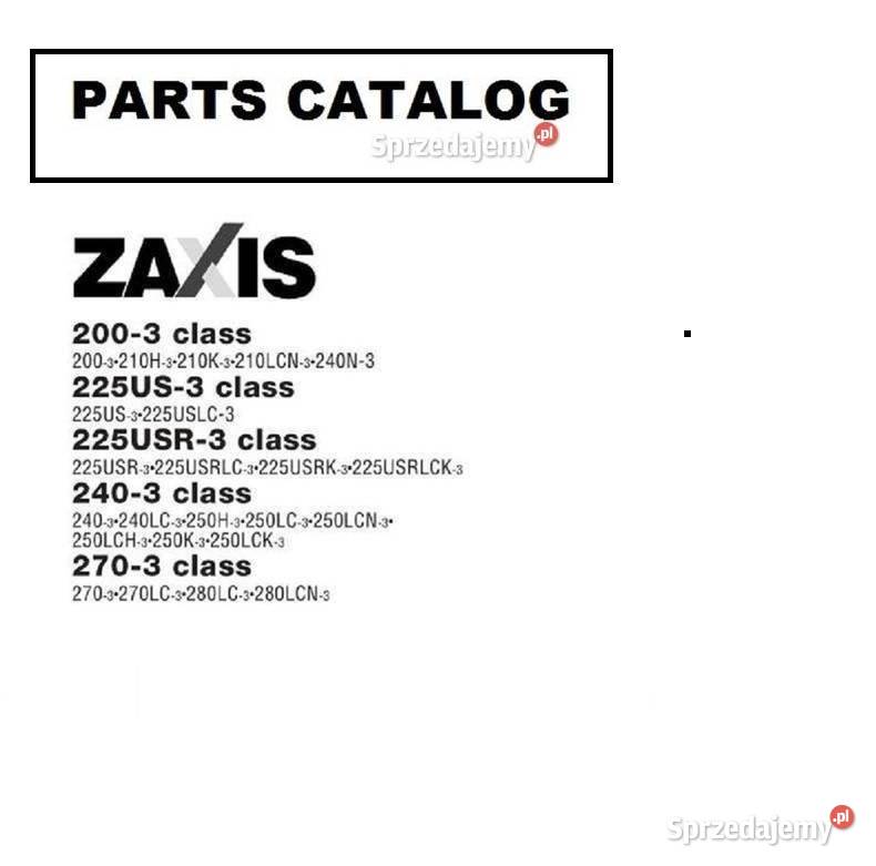 Hitachi Zaxis 225USRK3 225USRLCK3 2403 katalog motoryzacja, transport