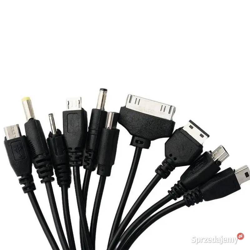 Kabel USB do ładowania 10 końcówek do różnych