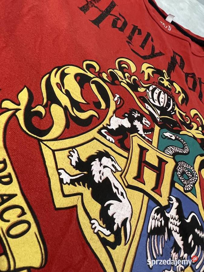 Koszulka tshirt czerwona z krótkim rękawem Harry dziewczynka Jasło