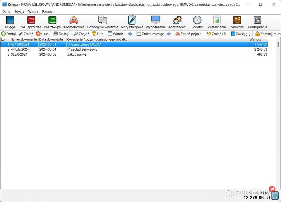 Księga przychodów i rozchodów brutto łódzkie Łódź