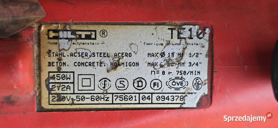 Wiertarka HILTI TE 10 Wiertarki i wkrętarki Nysa sprzedam