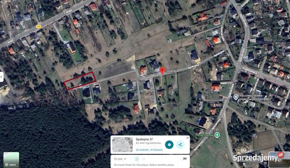 Na sprzedaż działka budowlana Ogrodzieniec gaz