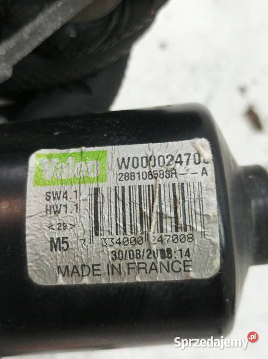 MECHANIZM WYCIERACZEK PRZÓD PRAWY 288106583R