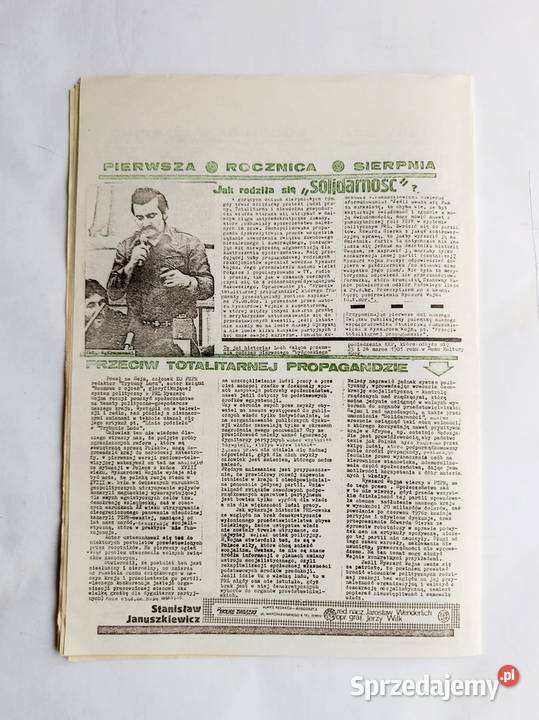 Pismo NSZZ Solidarność Wolne Związki Bydgoszcz Społeczno-polityczne pomorskie sprzedam