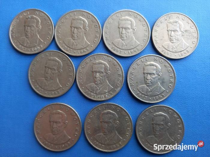 10 monet Nowotko 20 1976 r bez znaku mennicy zachodniopomorskie Koszalin