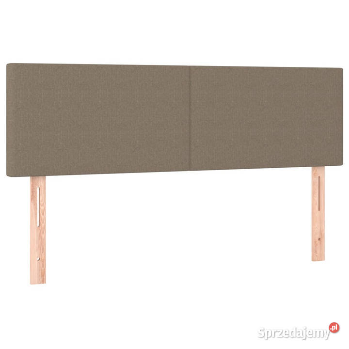 Zagłówek do łóżka z LED taupe 144x5x7888 tkanina Warszawa sprzedam