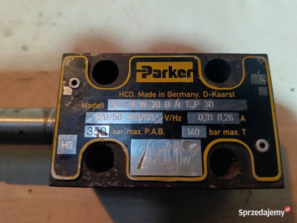 Elektrozawór hydrauliczny PARKER D1VW20BNTP70 Produkcja Gorzów Wielkopolski sprzedam