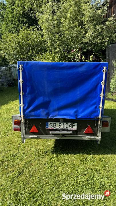 Przyczepa lekka Niewiadów z plandeką i hamulcem Głogoczów