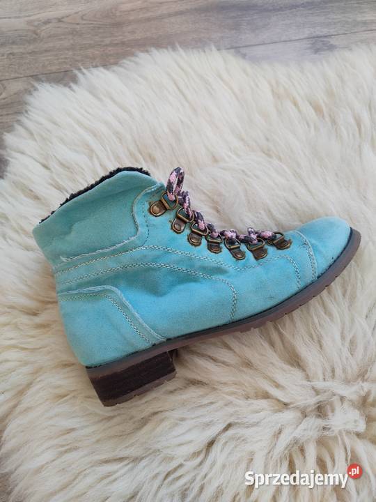 Asos Buty Turkusowe botki 37 Vintage 37 Jasło sprzedam